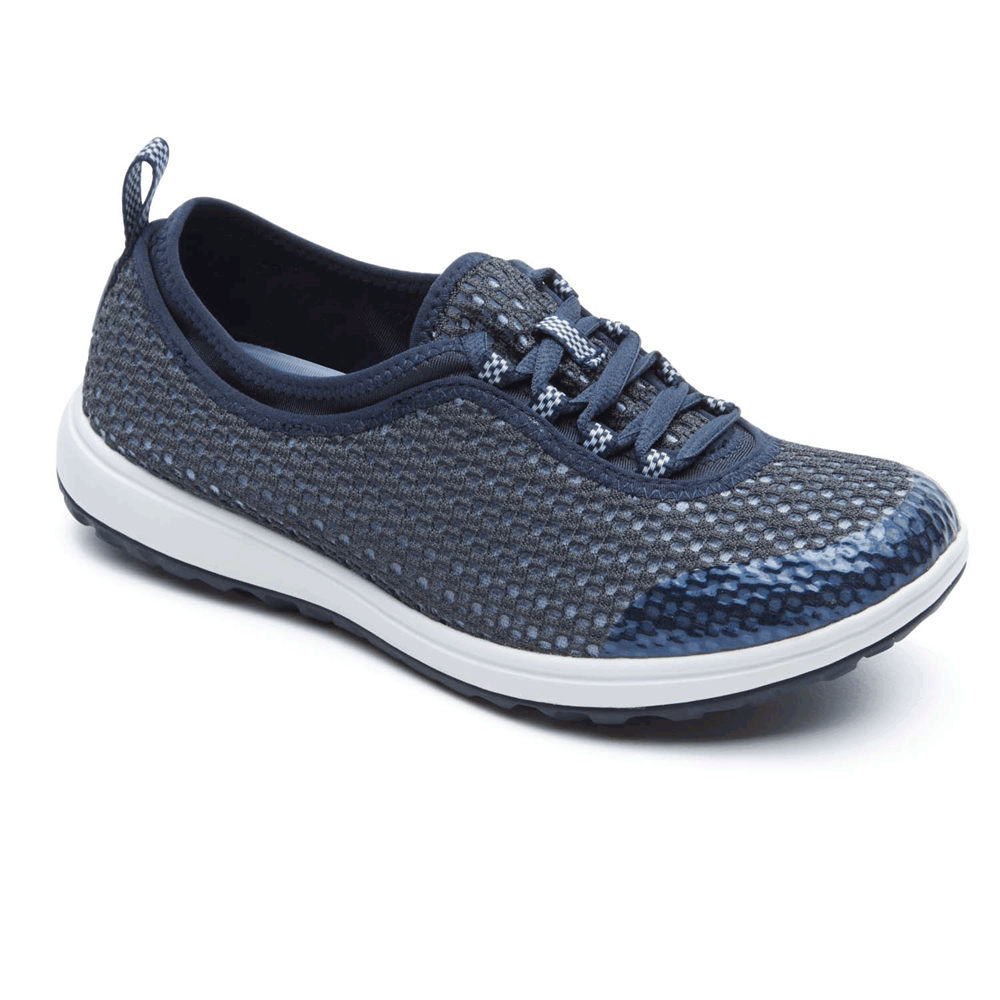 Rockport Sneakers For Womens Blue - WALK360 Washable Laceup - UB4506173